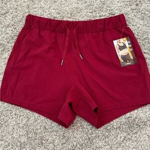 Avia Women's 4" Inseam Athletic Shorts in Deep Red